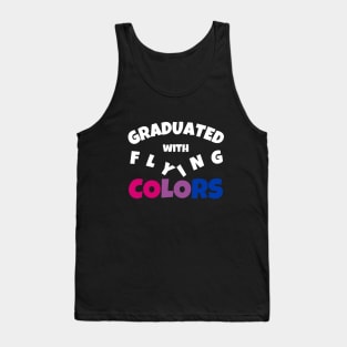 Graduated with Flying Colors | Bisexual Graduation Gift | Bi Grad Present | Pride Shirt Tank Top